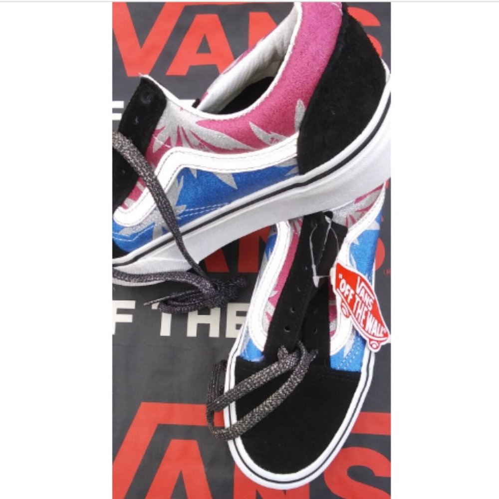 Vans Old Skool Platform After Dark Summer Leaf Men's 4.5/Women's 6 VN0A3B3UTRC